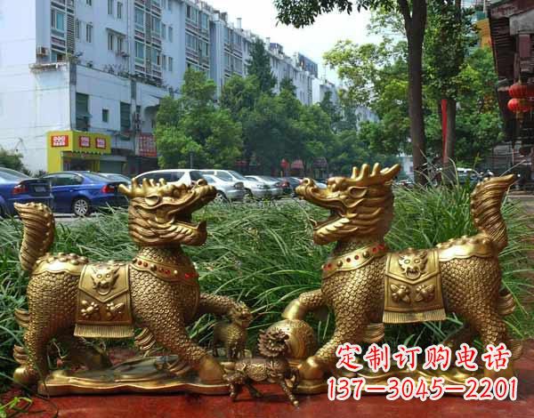 安阳铜雕麒麟神兽