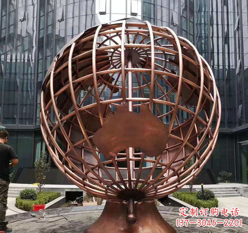 安阳铜雕企业地球仪