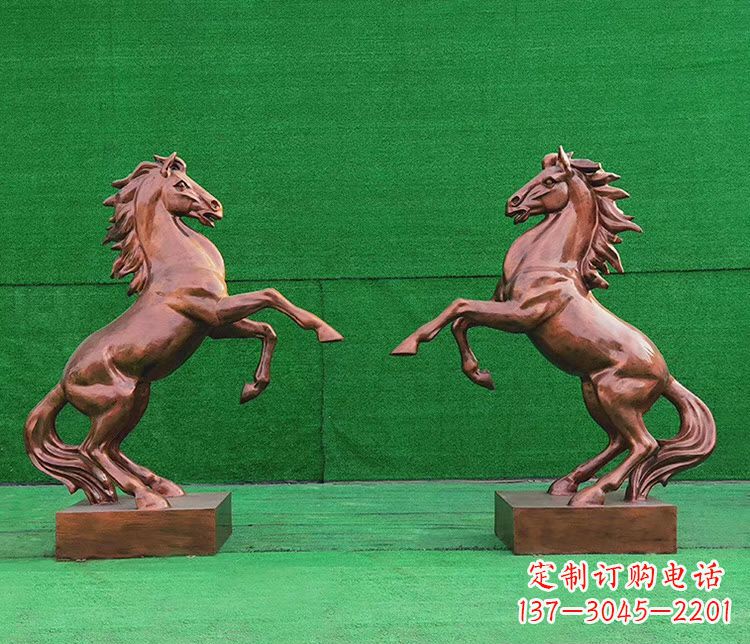 安阳铜雕企业马到成功立马