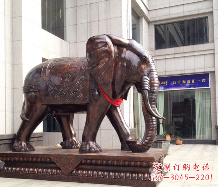安阳铜雕企业招财大象