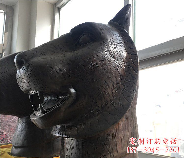 安阳铜雕生肖动物头像雕塑摆件