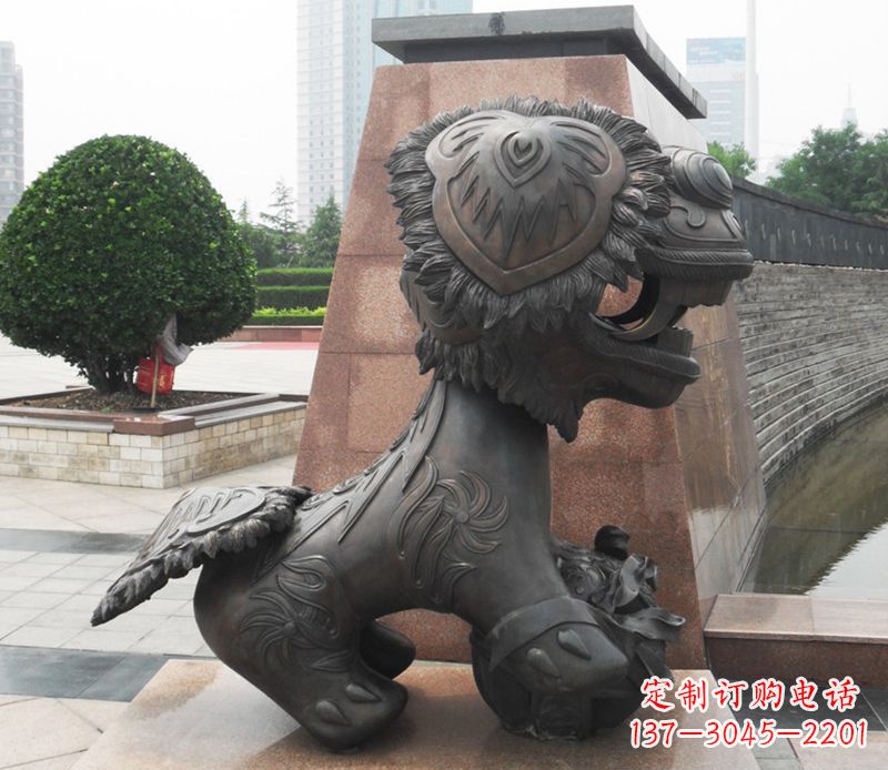 安阳铜雕狮子