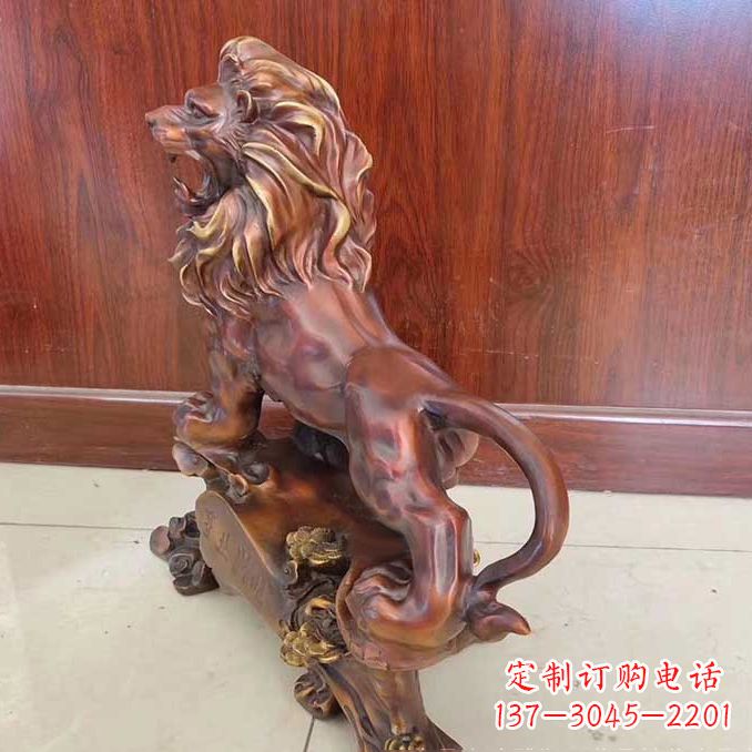 安阳铜雕狮子动物雕塑摆件