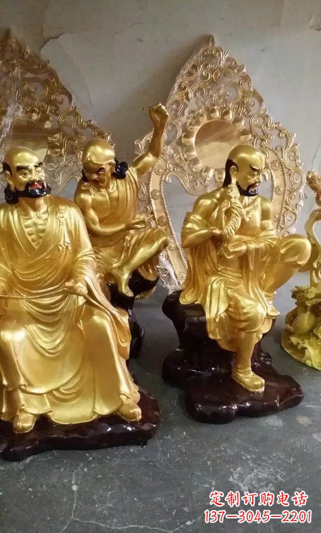安阳铜雕十八罗汉