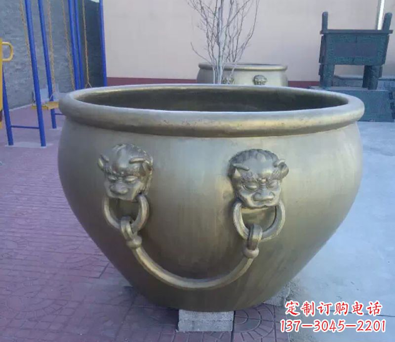 安阳铜雕水缸