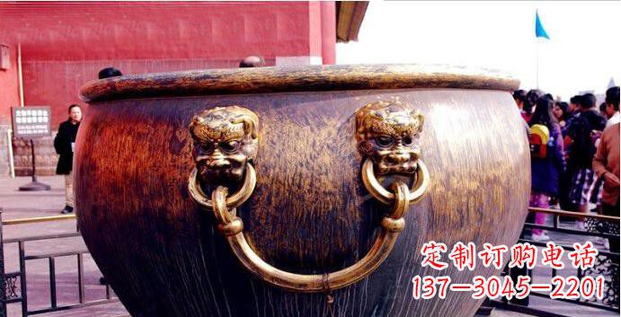 安阳铜雕水缸寺庙景观雕塑