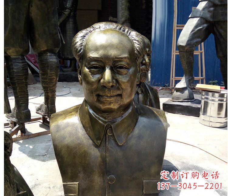 安阳铜雕伟人毛主席胸像