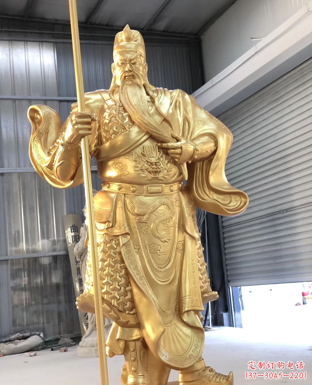 安阳铜雕武财神雕塑