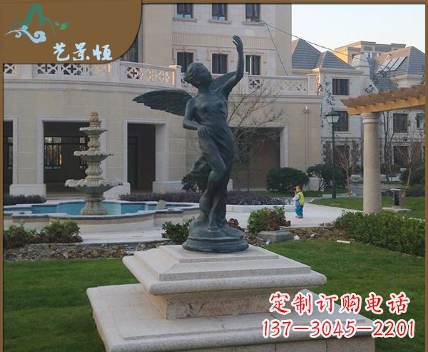 安阳铜雕西方天使人物雕塑1