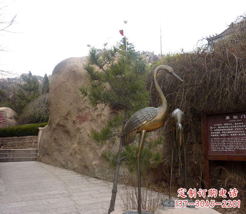 安阳铜雕仙鹤