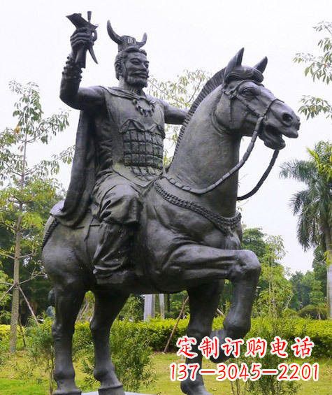 安阳铜雕炎帝骑马