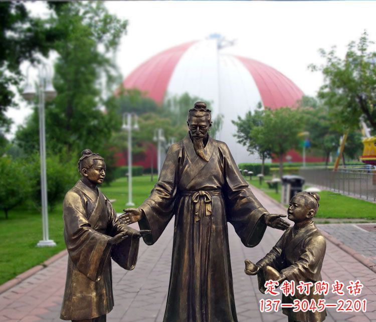 安阳铜雕园林孔融让梨
