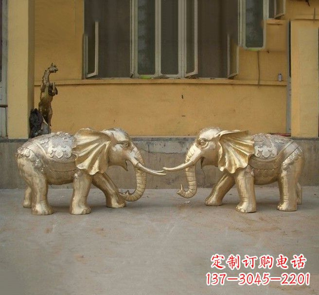 安阳铜雕招财小象