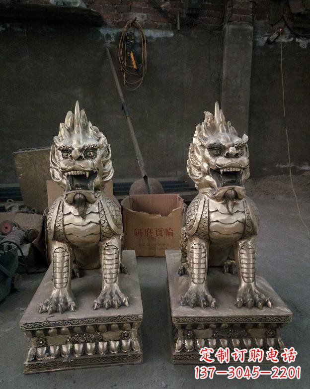 安阳铜雕镇宅麒麟