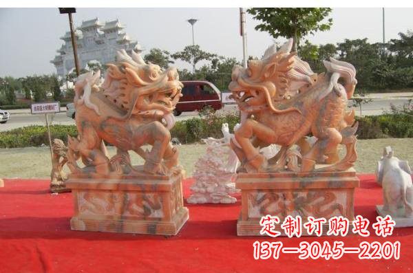 安阳晚霞红葫芦麒麟雕塑