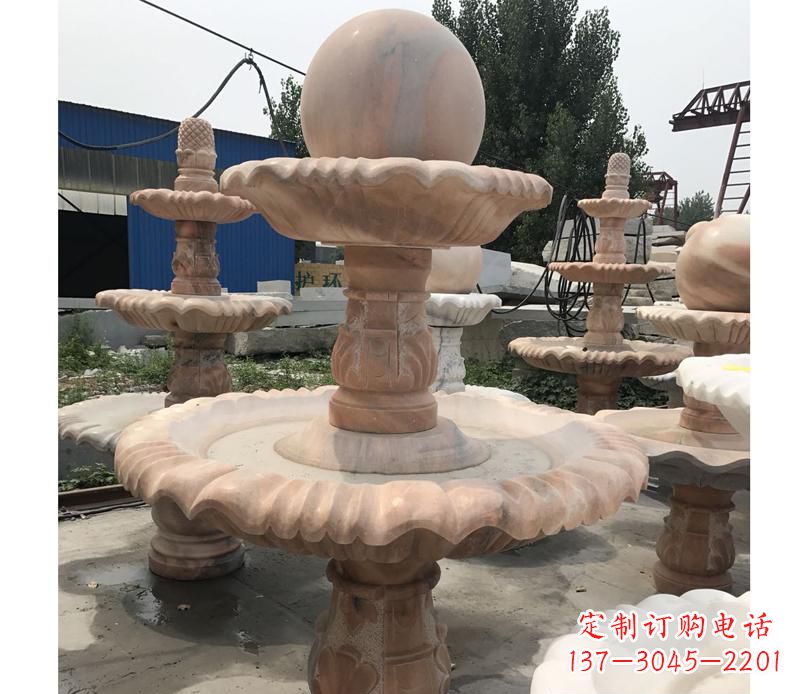 安阳晚霞红景观风水球雕塑