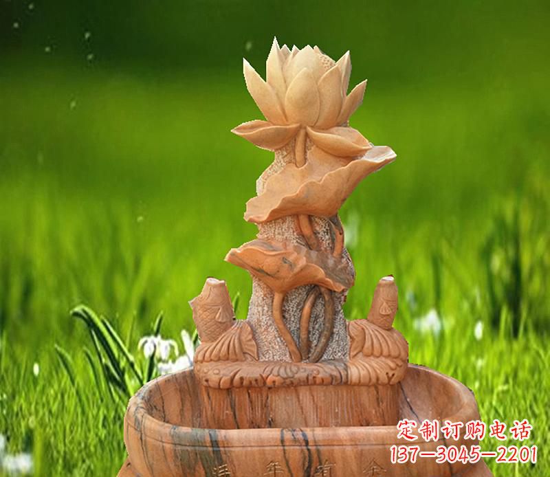 安阳晚霞红景观荷花水池