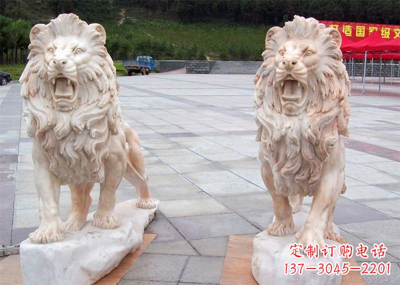 安阳晚霞红欧式西洋狮子