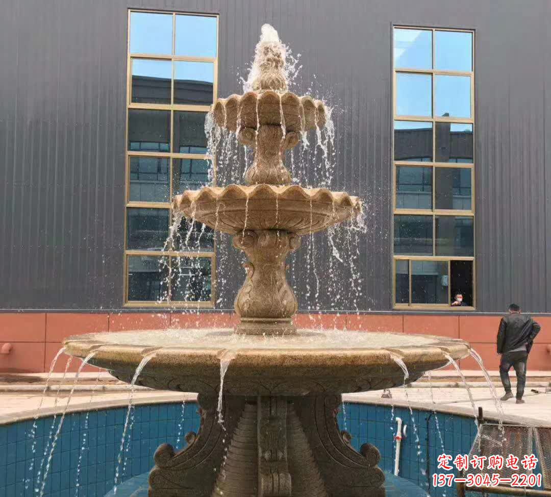安阳晚霞红三层音乐喷泉