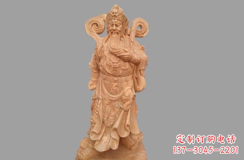 安阳晚霞红武财神关公雕像