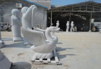 安阳中领雕塑：独具特色的天鹅喷水雕塑