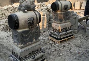 安阳定制大象雕塑石雕门墩，传承中国古典文化