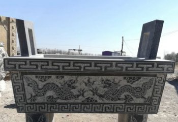 安阳寺庙墓地祭祀四足方鼎，青石仿古石雕香炉