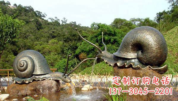 安阳蜗牛公园动物铜雕