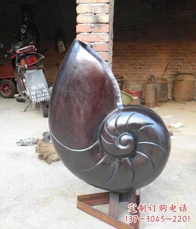 安阳蜗牛公园景观动物铜雕