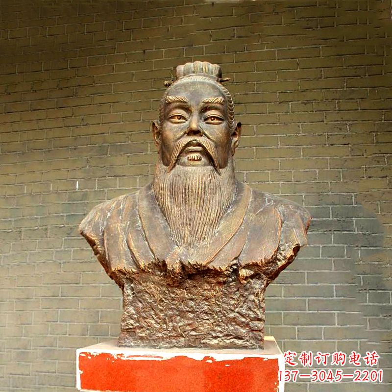 安阳五帝之帝喾半身像胸像雕塑