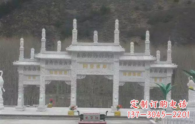 安阳五门牌坊石雕 (2)