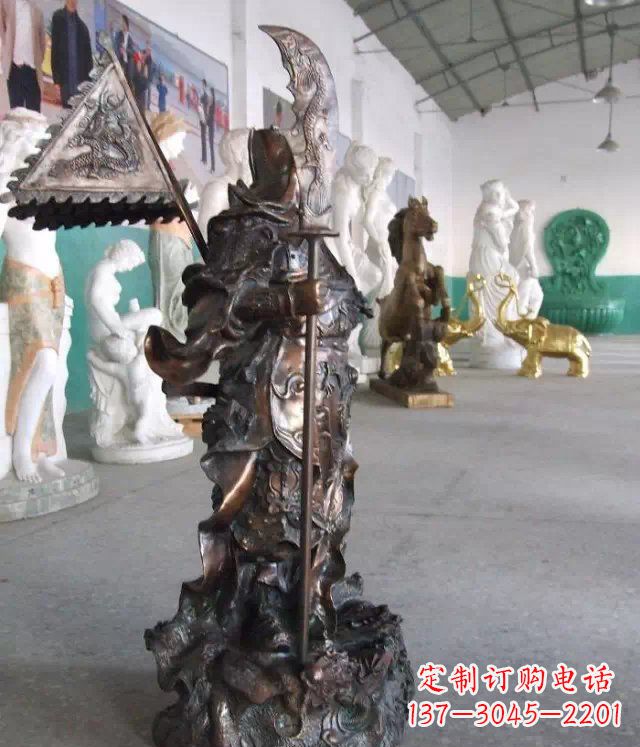 安阳武财神关公人物铜雕