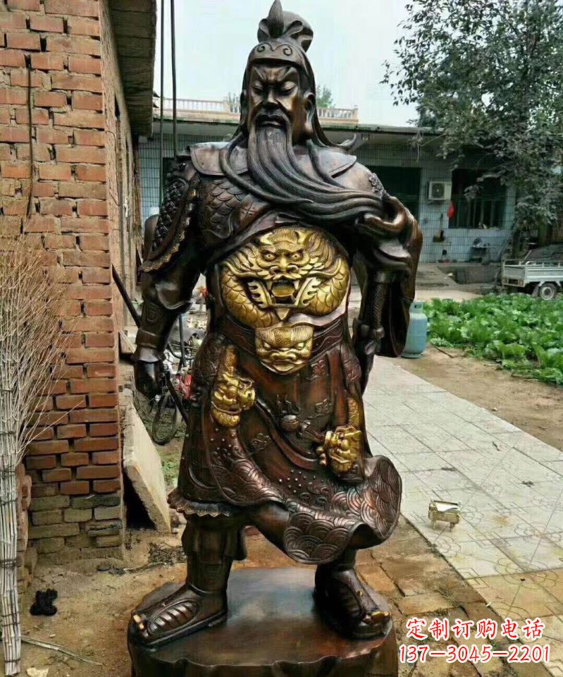 安阳武财神关公铜雕塑