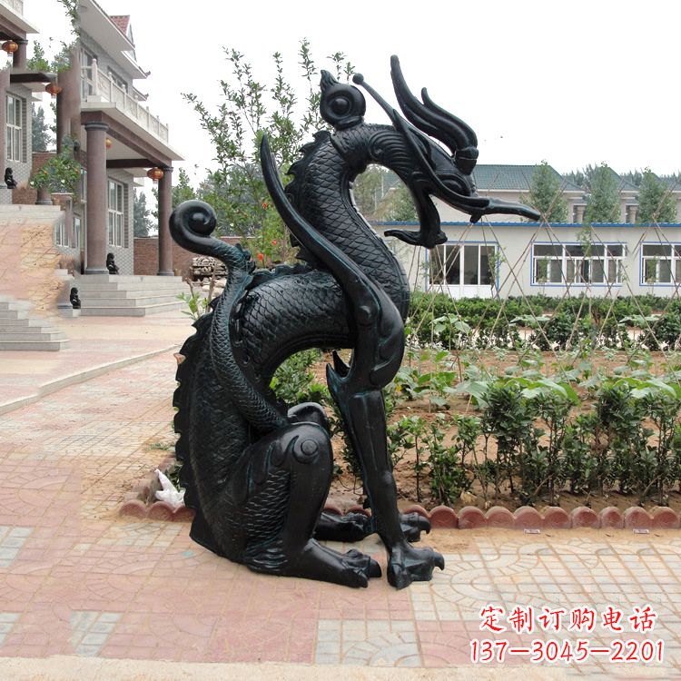 安阳西方龙动物神兽雕塑