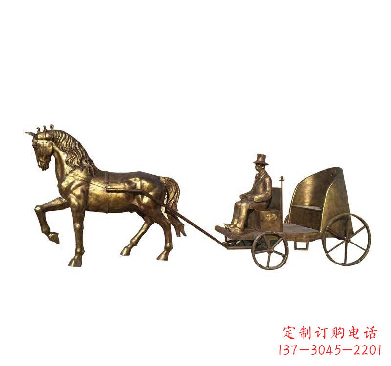 安阳西方马车铜雕
