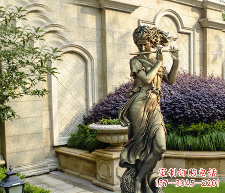 安阳西方女人别墅景观铜雕塑