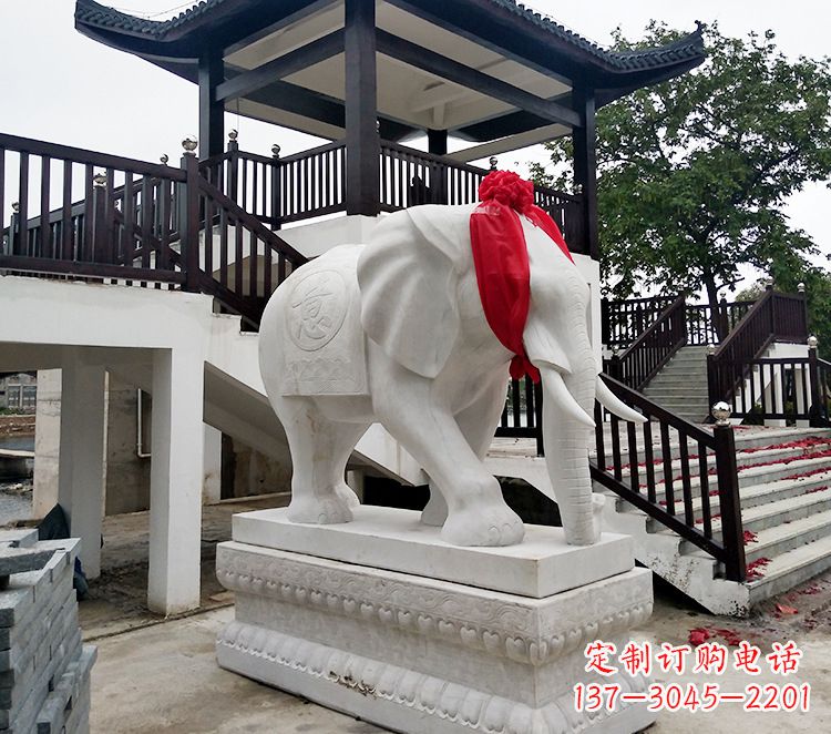 安阳小孩大象石雕