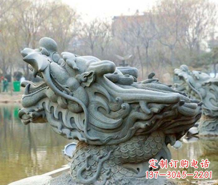 安阳小区景观龙头喷泉石雕