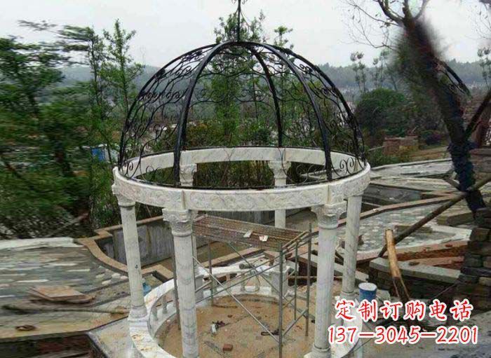 安阳小区欧式圆顶凉亭石雕