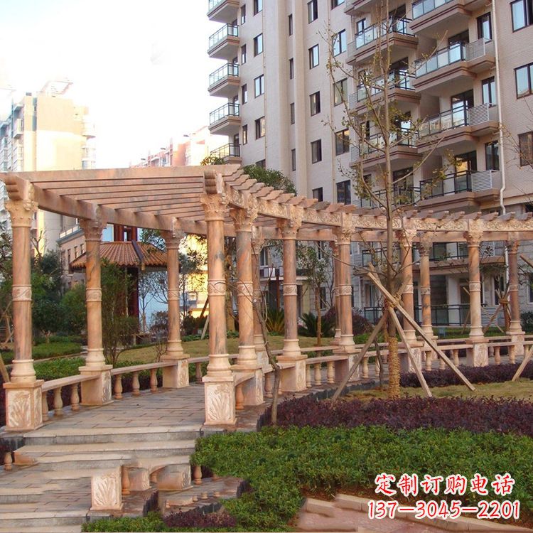 安阳小区石雕花架长廊