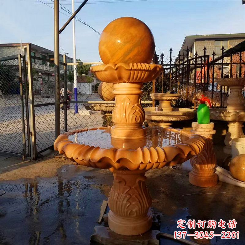 安阳小区石雕喷泉塔