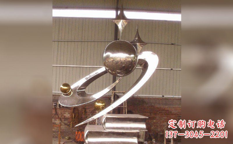 安阳校园不锈钢书籍雕塑