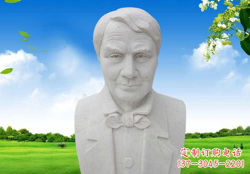 安阳校园大理石爱迪生头像