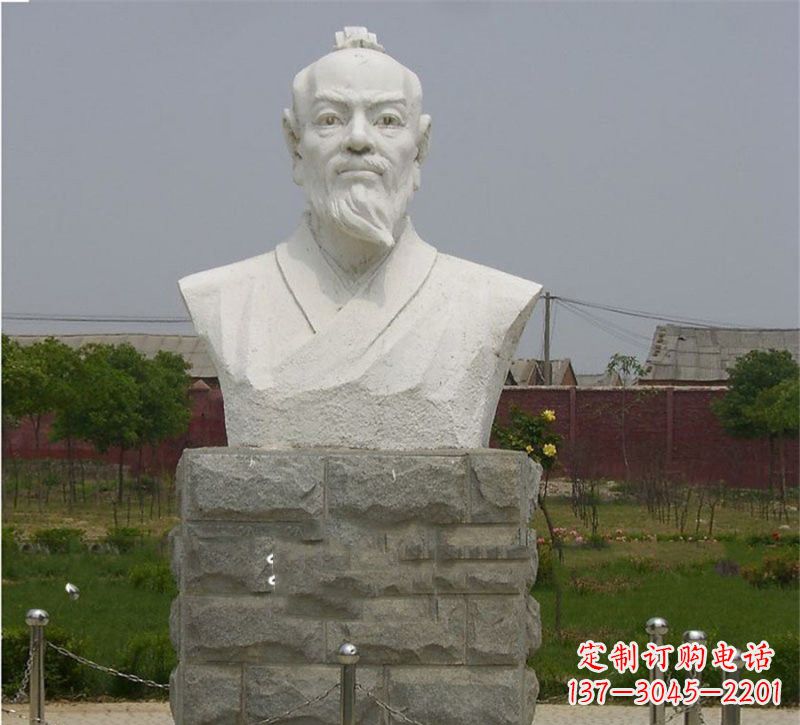 安阳校园大理石张衡雕塑