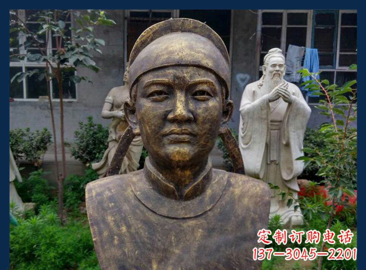 安阳校园古代名人毕昇铜雕