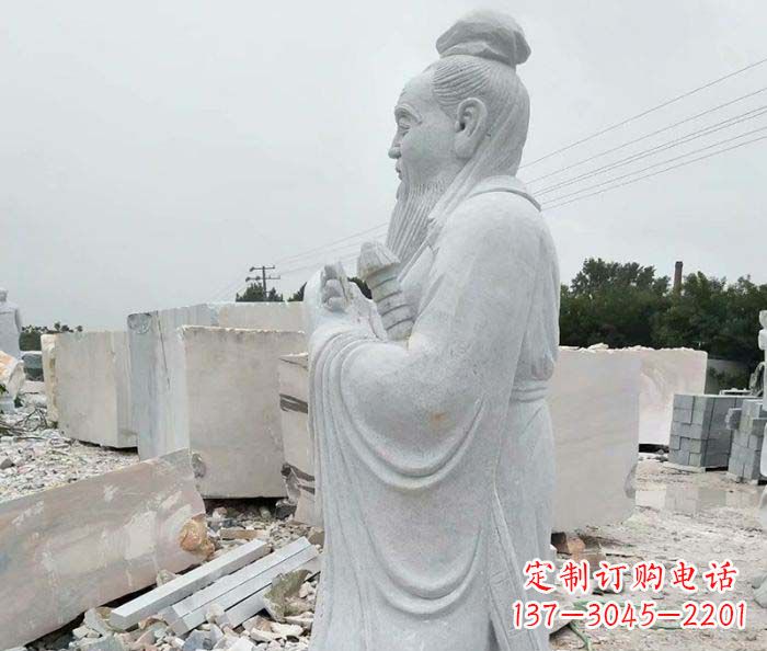 安阳校园景观孔子石雕