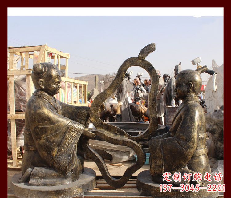 安阳校园孔融让梨铜雕