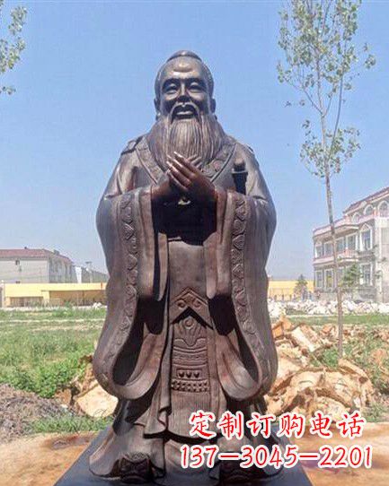 安阳校园孔子雕像 (2)