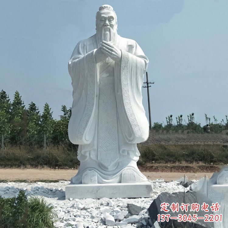 安阳校园孔子人物雕像