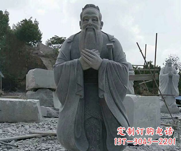 安阳校园孔子人物石雕